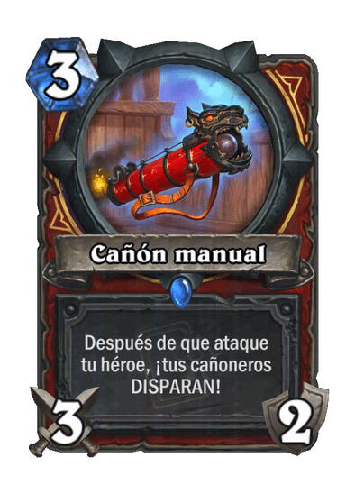 Cañón manual