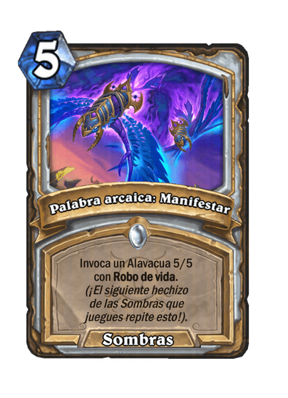 Palabra arcaica: Manifestar