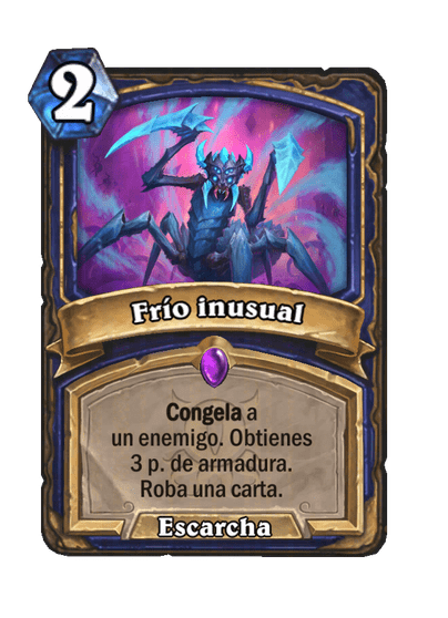 Frío inusual