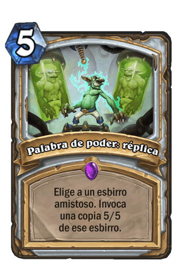 Palabra de poder: réplica