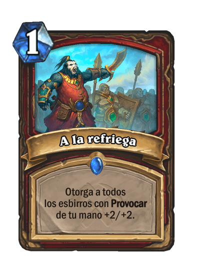 A la refriega