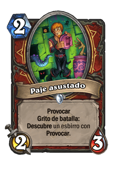 Paje asustado