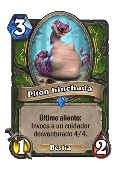 Pitón hinchada
