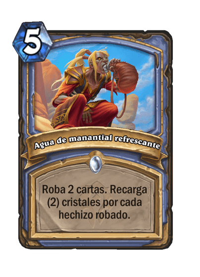 Agua de manantial refrescante