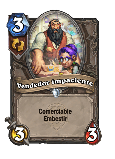Vendedor impaciente
