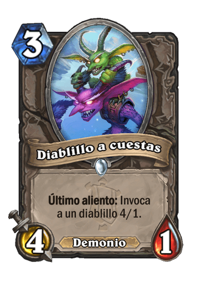 Diablillo a cuestas