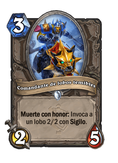 Comandante de lobos temibles