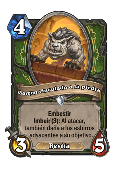 Gargon vinculado a la piedra