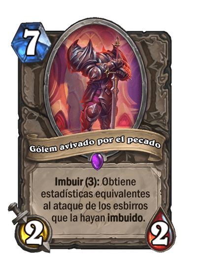 Gólem avivado por el pecado