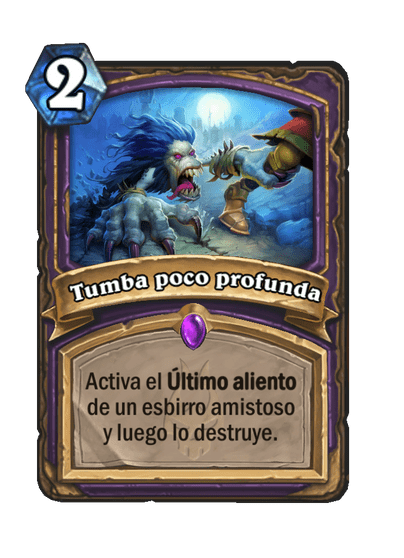 Tumba poco profunda
