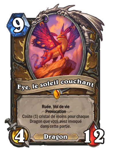 Fye, le soleil couchant