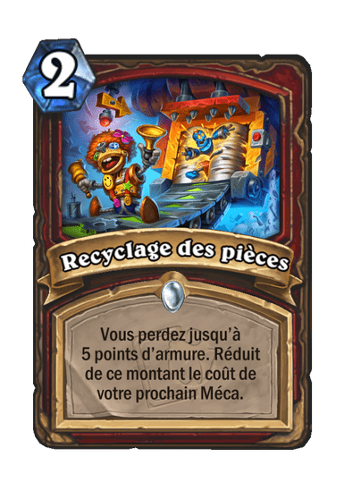 Recyclage des pièces