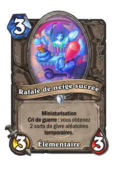 Rafale de neige sucrée