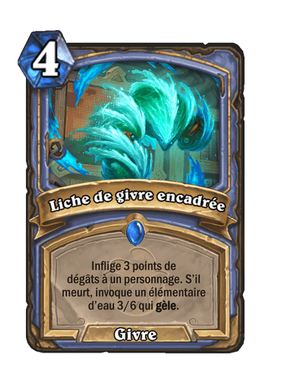 Liche de givre encadrée