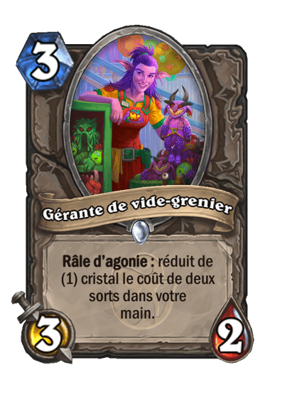 Gérante de vide-grenier