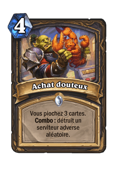 Achat douteux