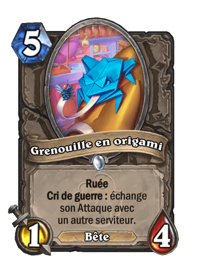 Grenouille en origami