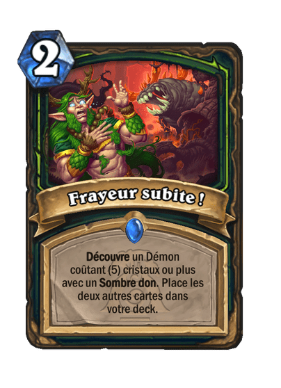 Frayeur subite !