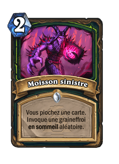 Moisson sinistre