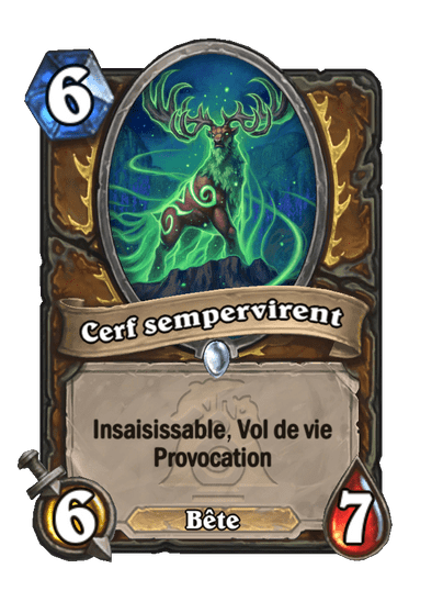 Cerf sempervirent