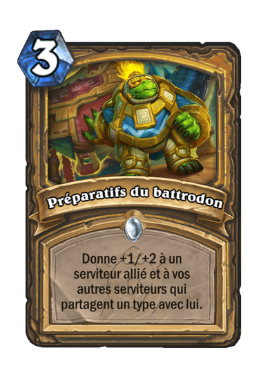 Préparatifs du battrodon