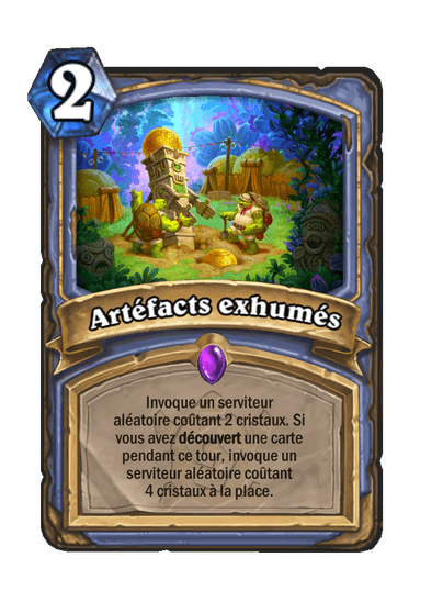 Artéfacts exhumés