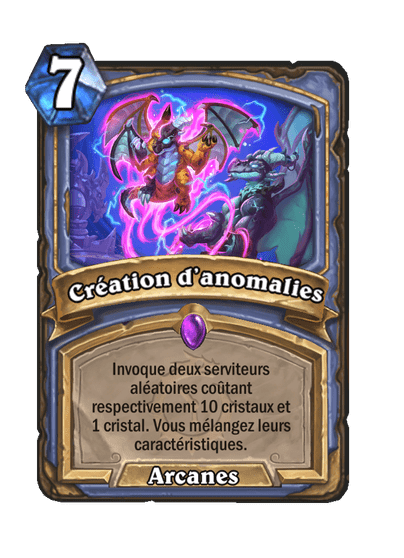 Création d’anomalies