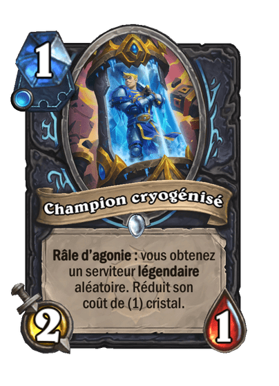 Champion cryogénisé