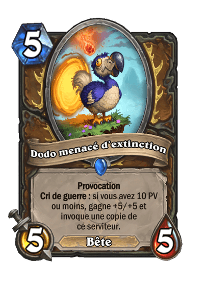 Dodo menacé d’extinction
