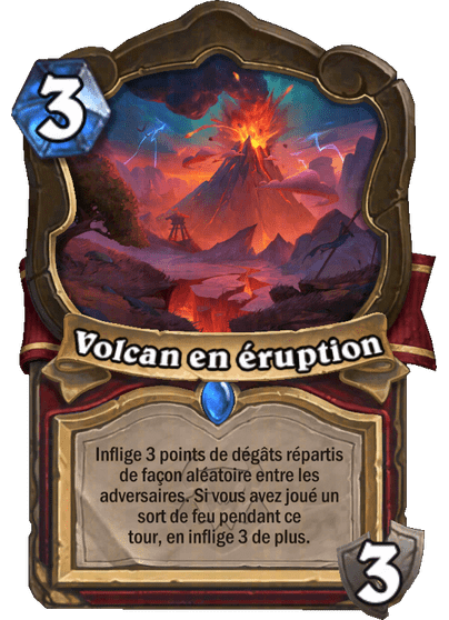 Volcan en éruption