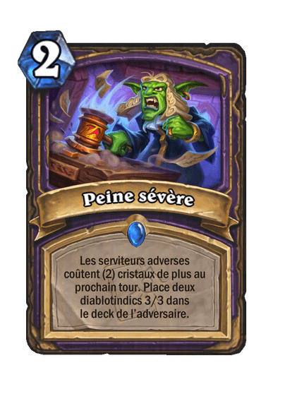 Peine sévère