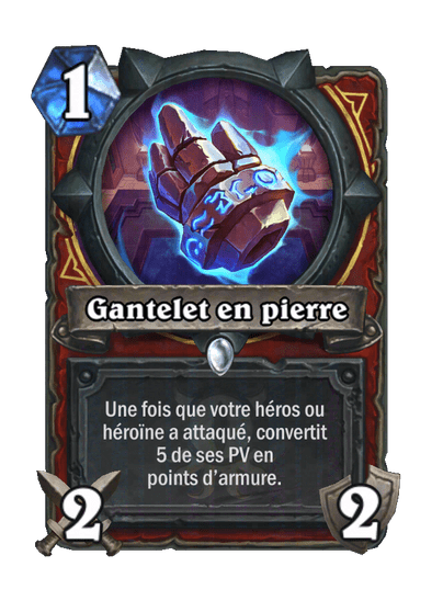 Gantelet en pierre