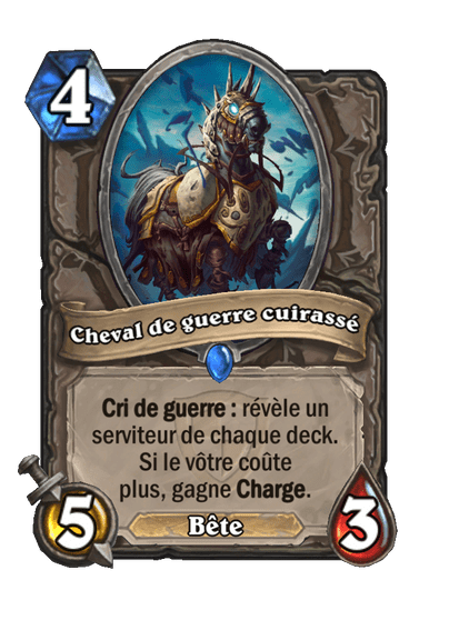 Cheval de guerre cuirassé