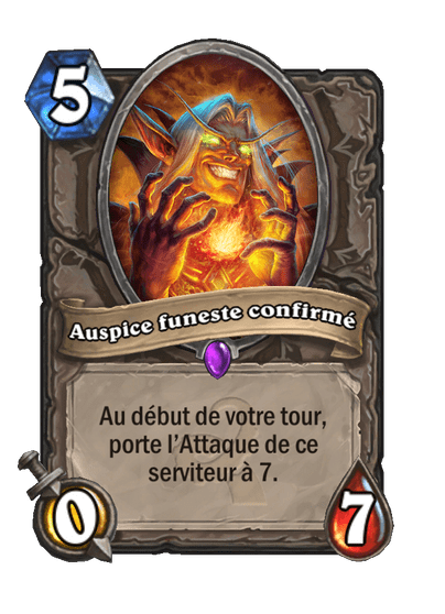 Auspice funeste confirmé