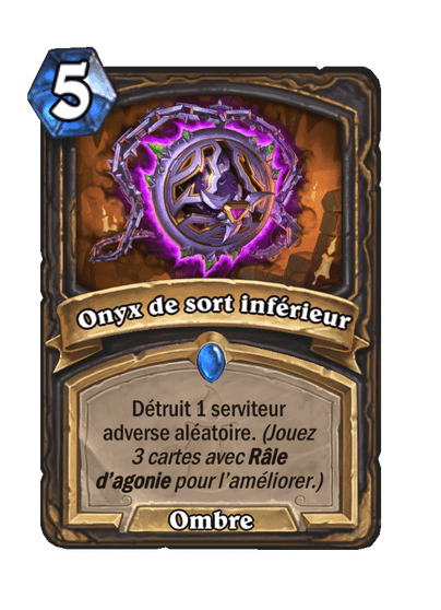 Onyx de sort inférieur