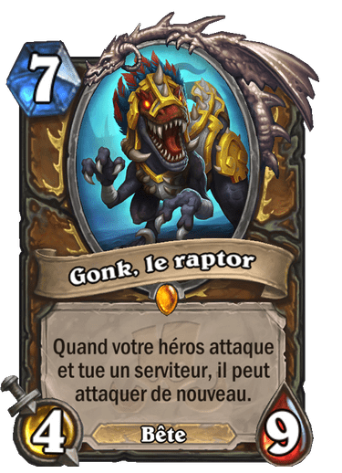 Gonk, le raptor