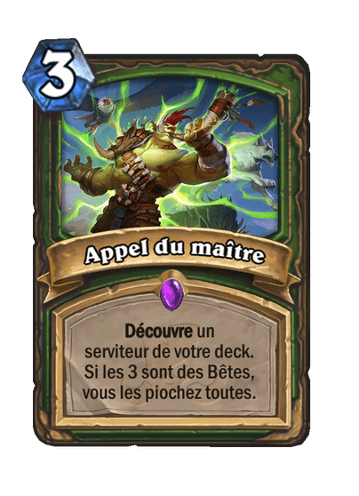 Appel du maître