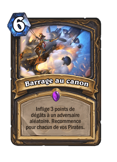 Barrage au canon
