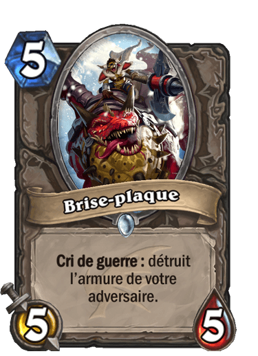 Brise-plaque