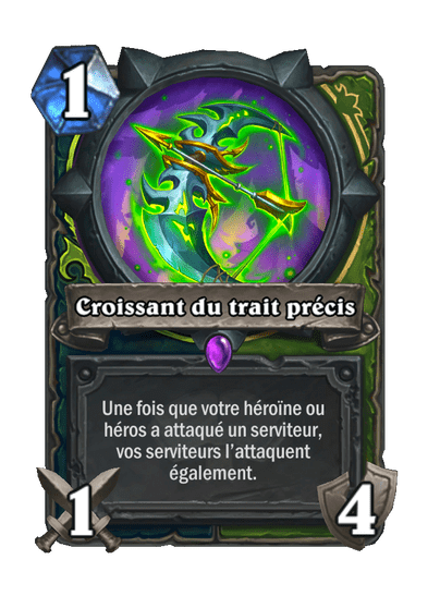 Croissant du trait précis