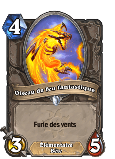 Oiseau de feu fantastique