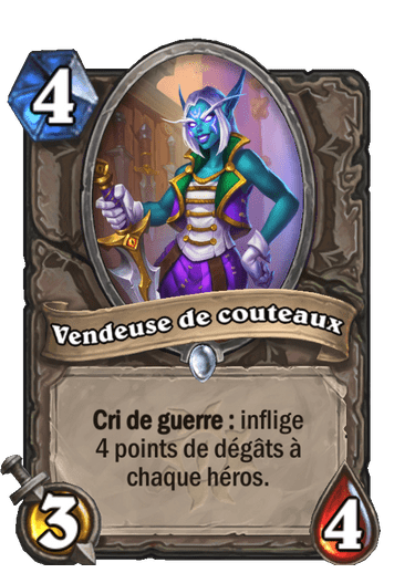 Vendeuse de couteaux