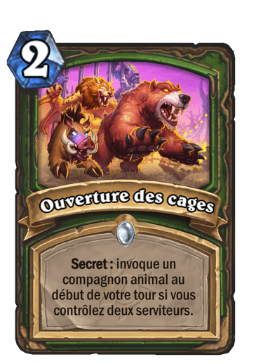 Ouverture des cages