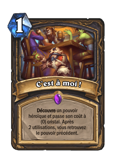 C’est à moi !