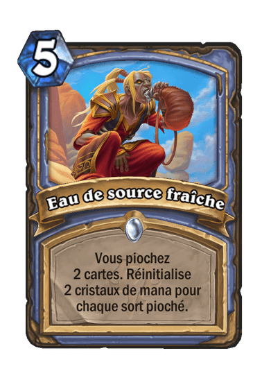 Eau de source fraîche