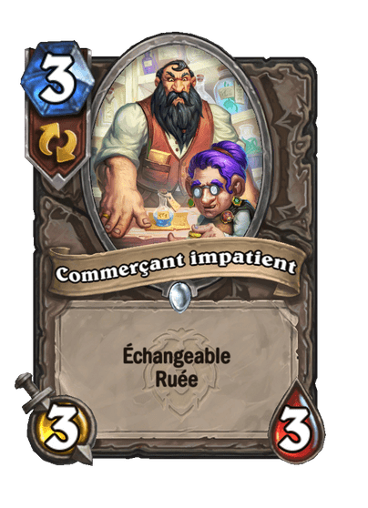 Commerçant impatient