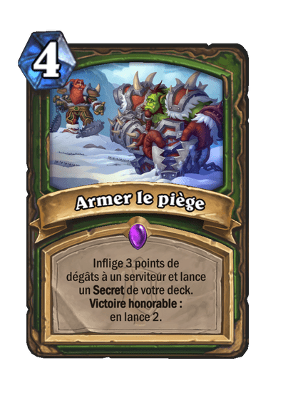 Armer le piège