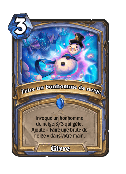 Faire un bonhomme de neige