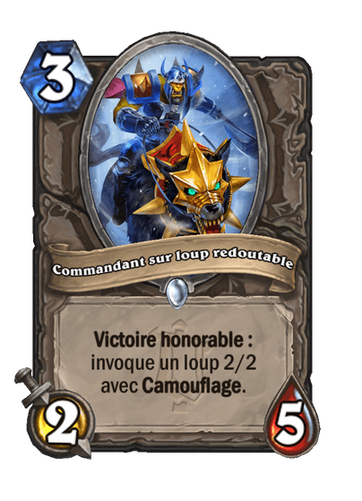 Commandant sur loup redoutable