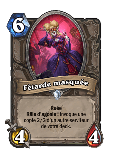 Fêtarde masquée